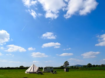 Views of pilsdon pen and colmers hill from the site