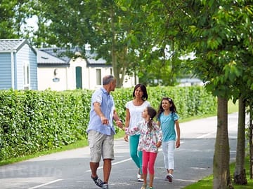 Walking through the park