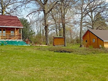 Exterior of the chalets