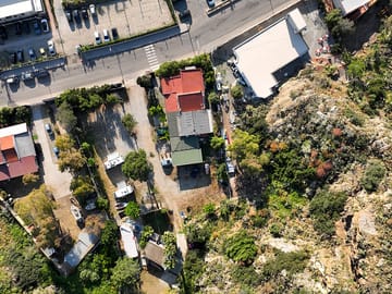 Aerial view of the site