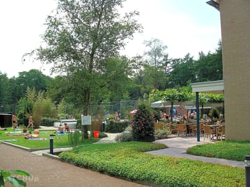 Restaurant and sunbathing area