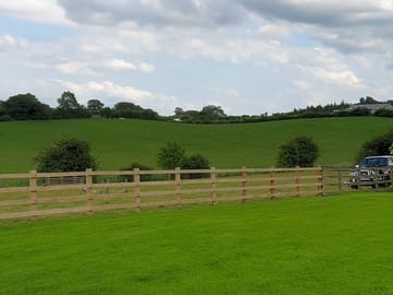 Open views over the countryside
