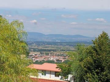 View of the ardèche mountains and the pilat massif