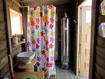 Compost toilet and shower