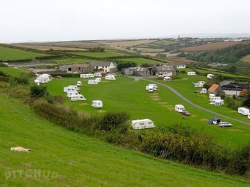 Looking northwest across the park towards malborough and dartmoor