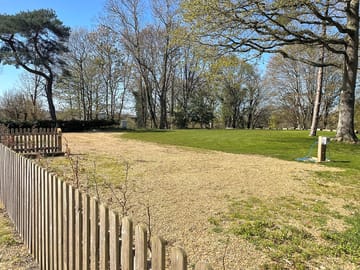 The gravel and earth campervan pitches