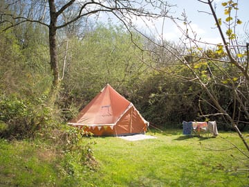 Valley view, one of the xl secluded grass tent pitches