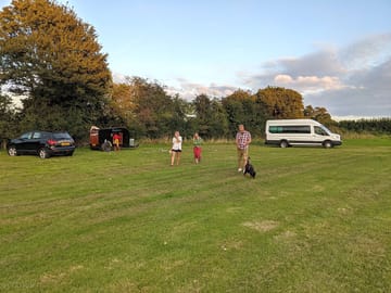 Early evening at the site