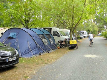 Pitches surrounded by greenery