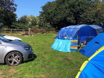 Campers in the home paddock