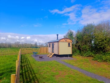 Hut entrance from the road