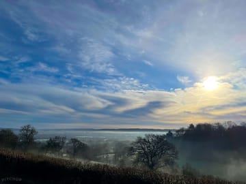 View over the south downs
