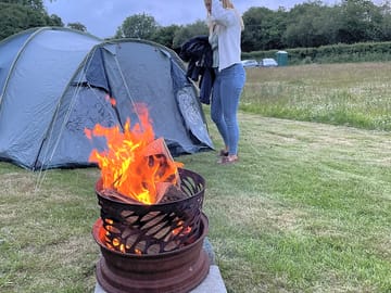 Firepit on the grass