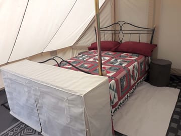 Double bed and storage