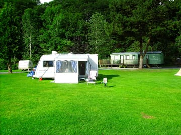 Grass pitch area