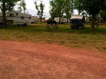 Shaded camping area