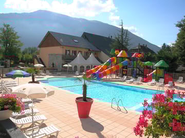 Waterslides and the solarium