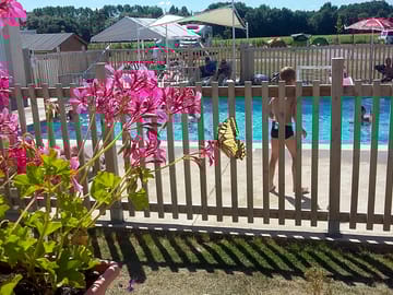 Heated swimming pool