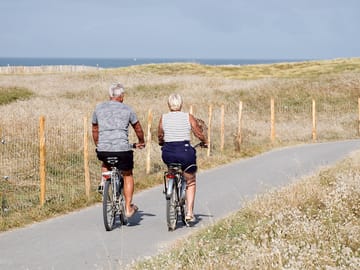 Cycling routes start from the site