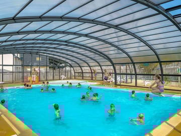 The covered swimming pool