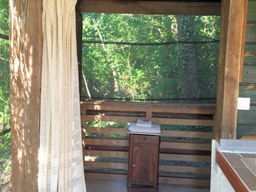 Entrance to bathing area