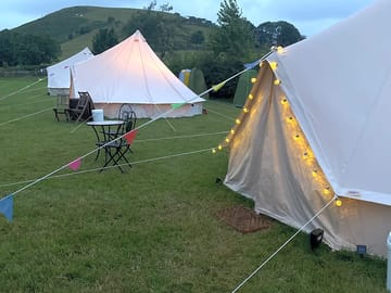 Fairy lights during the night! such a cute feature alongside the bunton