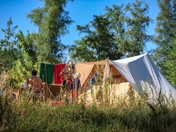 Pitch facing the river