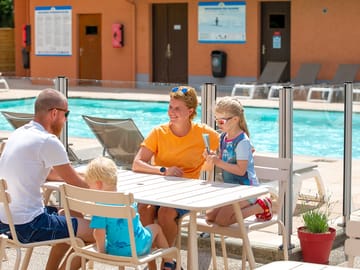 Bar overlooking the pool