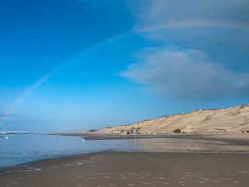 The beach in naujac sur mer
