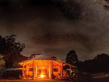 Campfire and stargazing