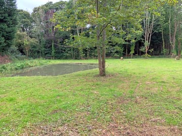 Duck pond in amenities field