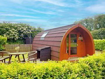 Secure enclosed gardens around the pods