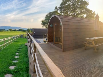 Visitor image of the pods and views