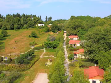 Road leading to the cabins