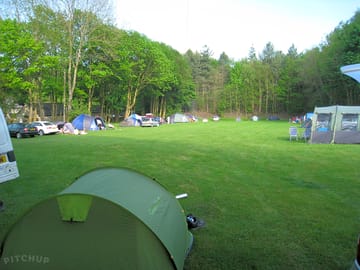 Camping field top to bottom