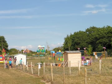 There is a play area and a small farm