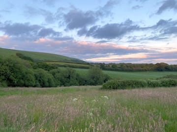 Purbeck hills from main field