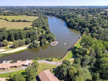 Aerial view of lambon lake