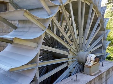 On-site mill wheel