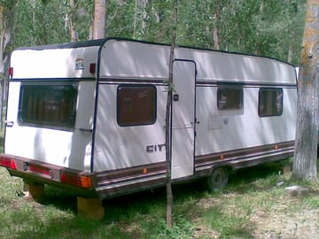 Some of the larger caravans sleep up to five people