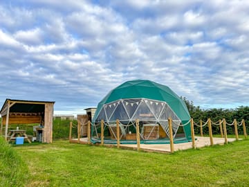 Outside the dome