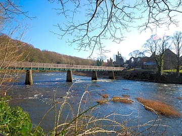 Bridge over the river wear to the country park.