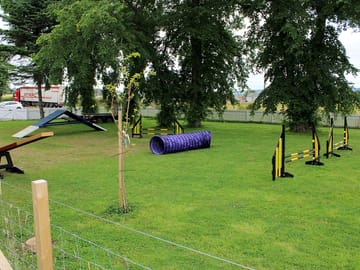 One acre dog park and equipment