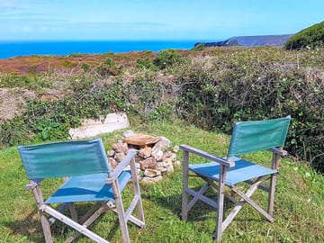Firepit with sea views