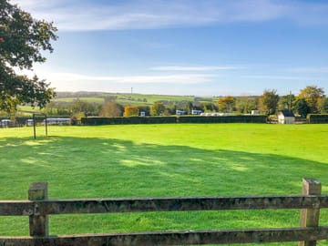 view across the playing field