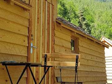 Private decking and forest views