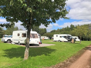 Touring pitches with partial shade