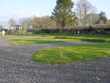 Pitches at the end of the park