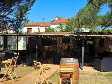 Shaded terrace