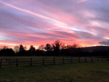 Sunset at the farm